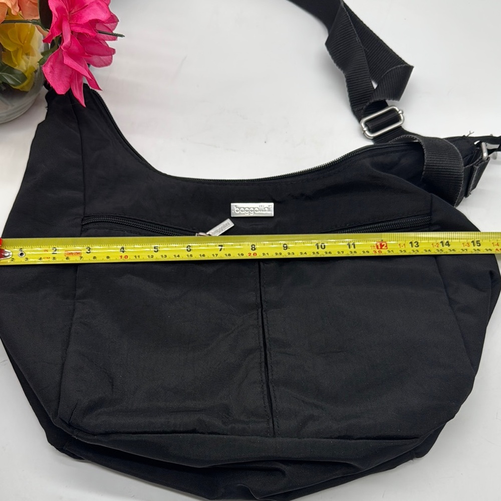 Baggallini Black Nylon Crossbody Bag NYB7886K - Picture 7 of 9
